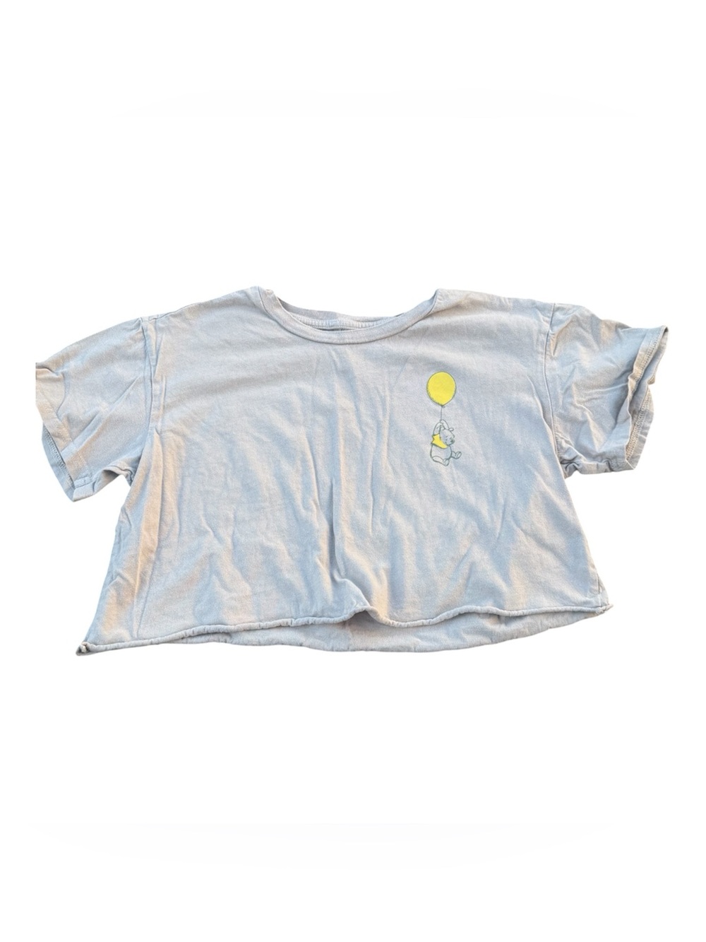 Disney Winnie the Pooh "Lift Yourself Up" Cropped Graphic T-Shirt